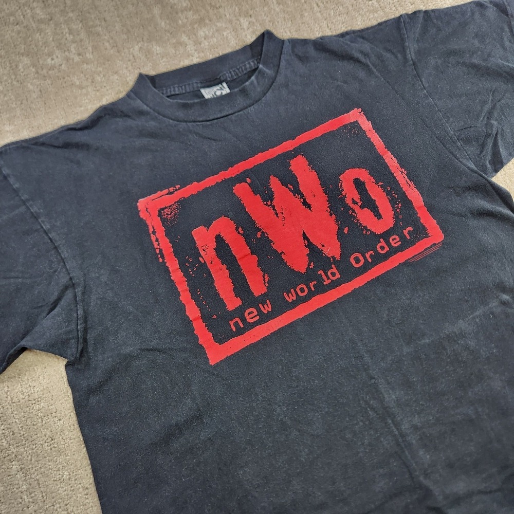Vintage NWO Shirt Men XL WCW Wrestling New World Order Black 90s USA 1998